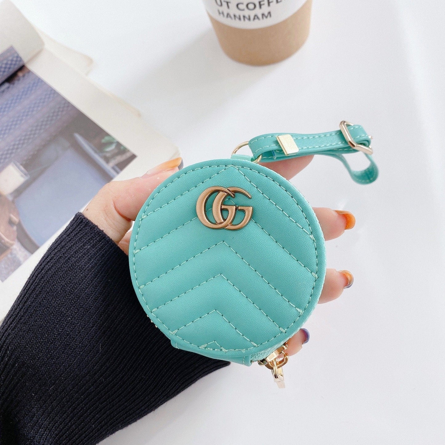 Tunde Store Colorful Louis Vuitton And Gucci Airpods Pro Leather Bag