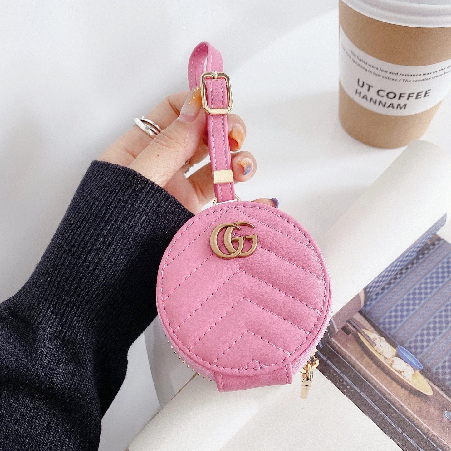 Tunde Store Colorful Louis Vuitton And Gucci Airpods Pro Leather Bag