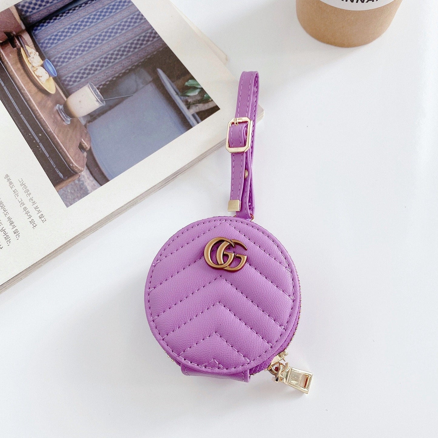 Tunde Store Colorful Louis Vuitton And Gucci Airpods Pro Leather Bag