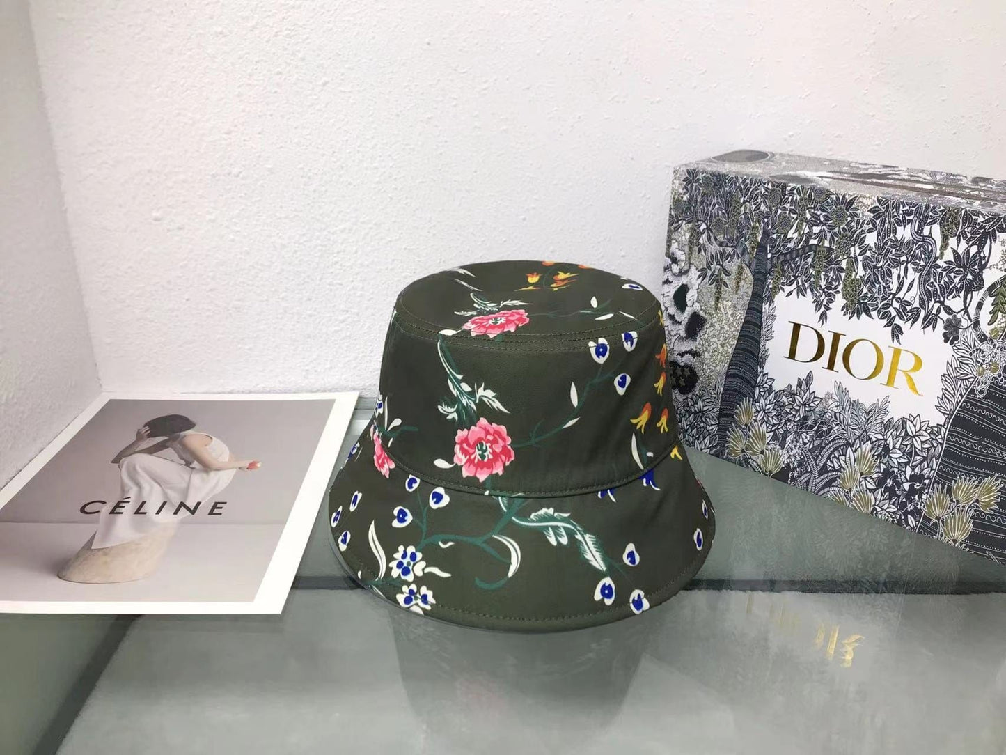 Tunde Store Dior Ocean Marjan Flower Paint Bucket Hat