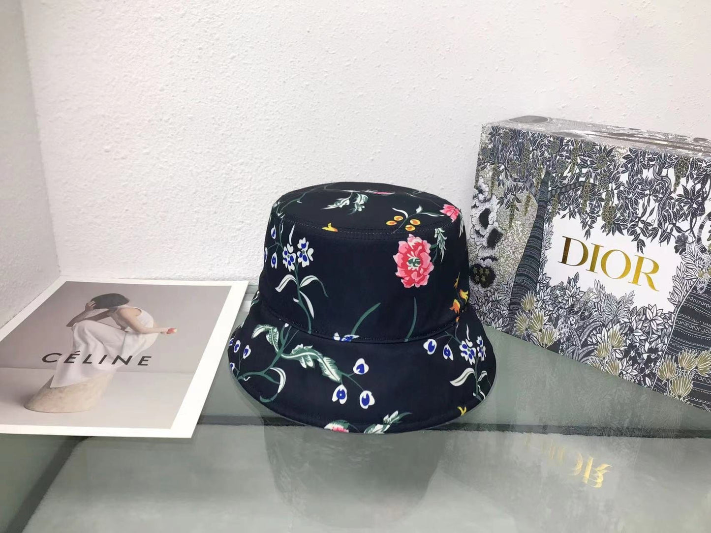 Tunde Store Dior Ocean Marjan Flower Paint Bucket Hat