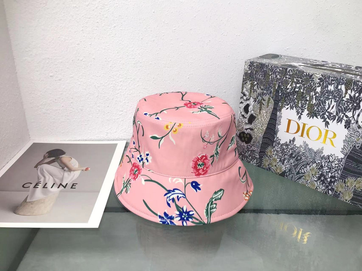 Tunde Store Dior Ocean Marjan Flower Paint Bucket Hat