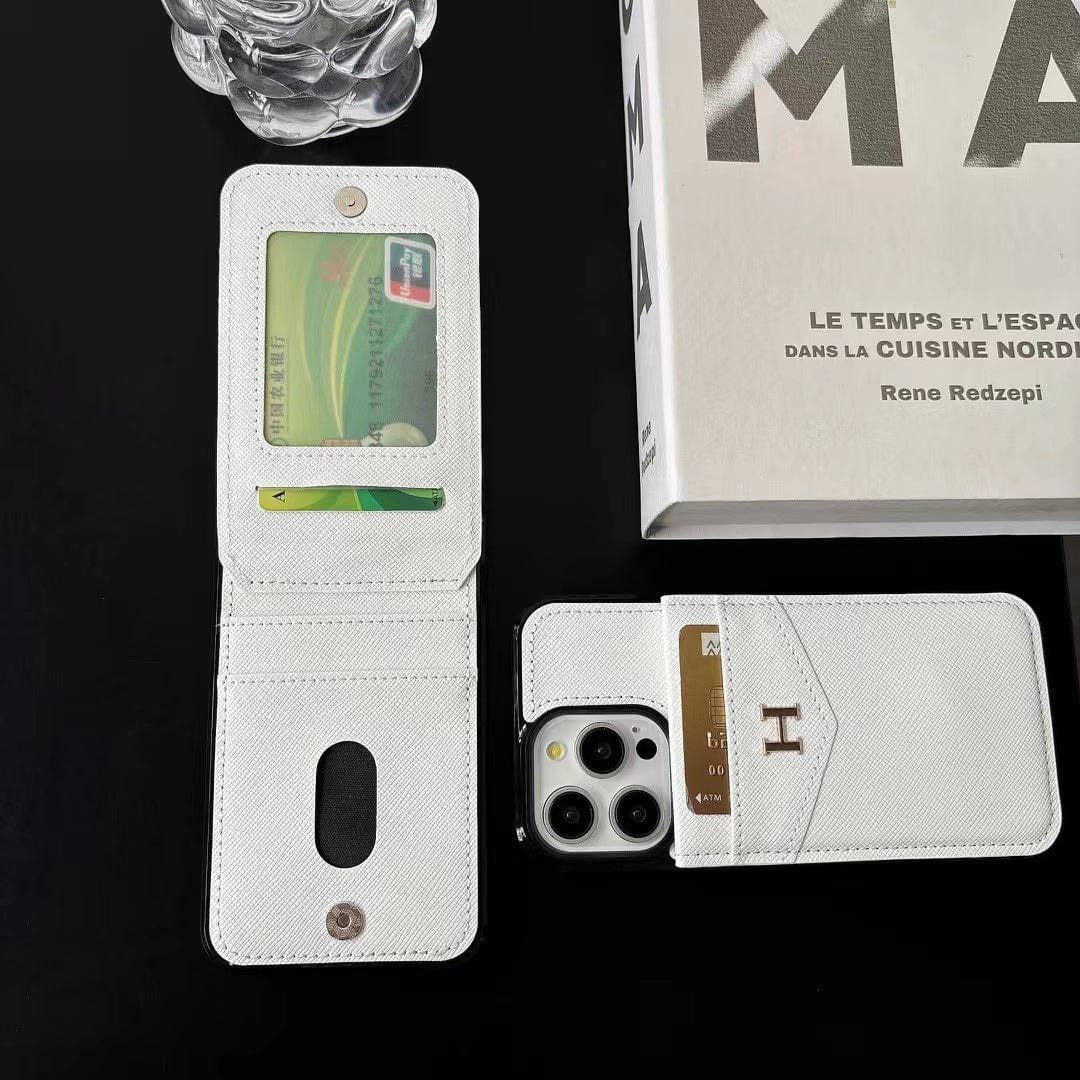 Tunde Store Eelegant White Leather Prada & Gucci & Hermes iPhone Cover