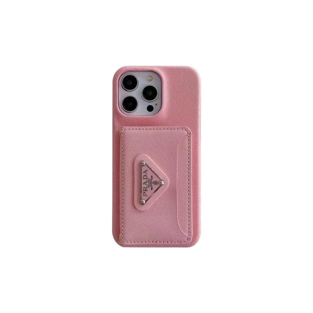 Tunde Store Elegant Prada iPhone Covers With Integrated Wallet | iPhone 12 to iPhone 16
