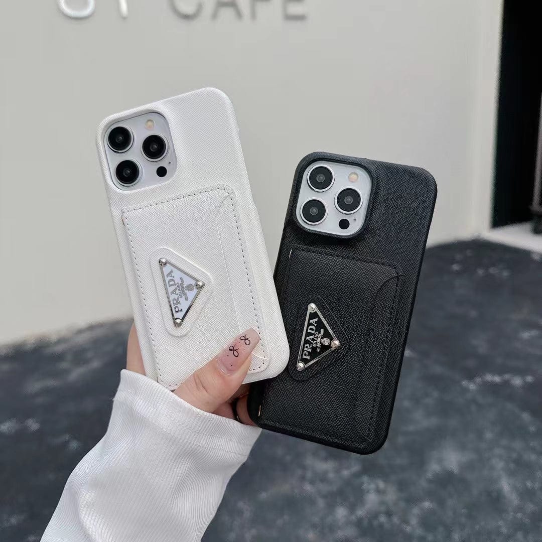 Tunde Store Elegant Prada iPhone Covers With Integrated Wallet | iPhone 12 to iPhone 16