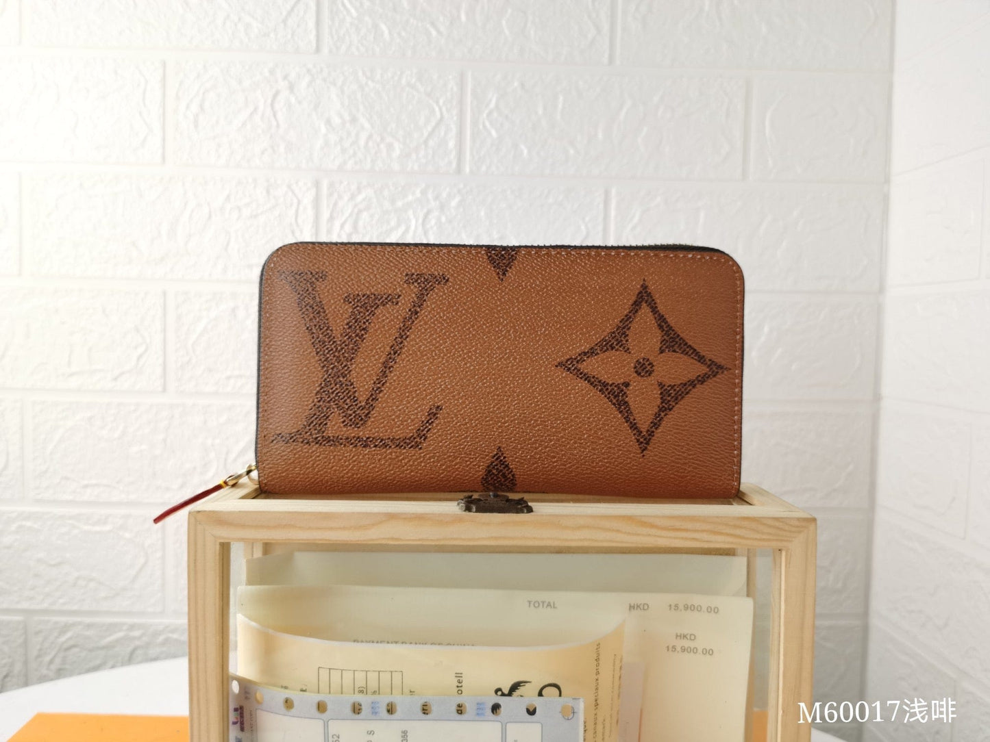 Tunde Store Engraved Louis Vuitton Leather Wallet