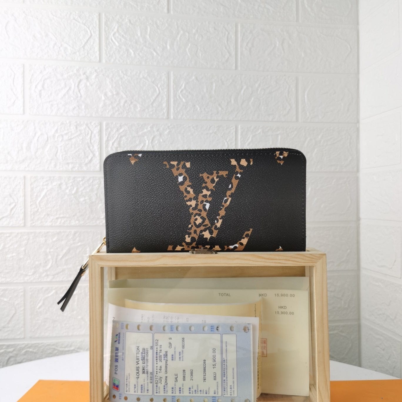 Tunde Store Engraved Louis Vuitton Leather Wallet