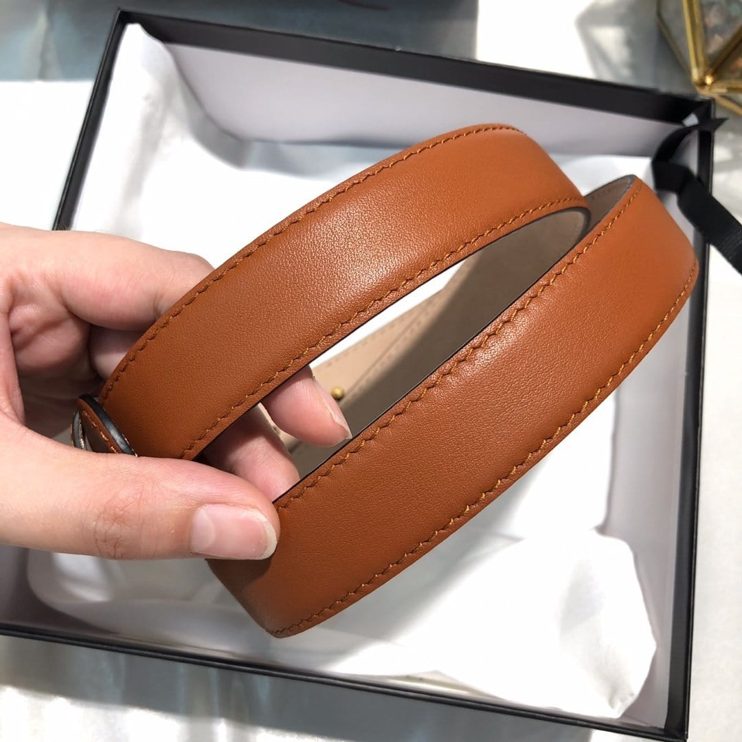 Tunde Store Fashioned Brown Leather Fashioned Belt for women