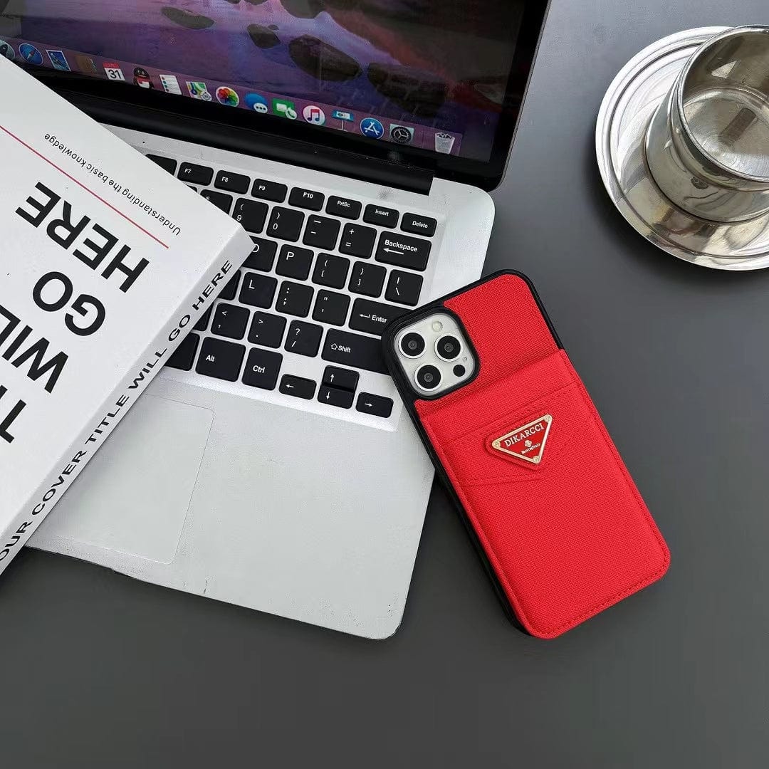 Tunde Store Fashioned Dikarcci iPhone Cover With Card Holder | iPhone 12 to iPhone 16