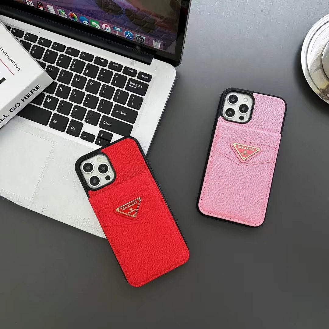 Tunde Store Fashioned Dikarcci iPhone Cover With Card Holder | iPhone 12 to iPhone 16