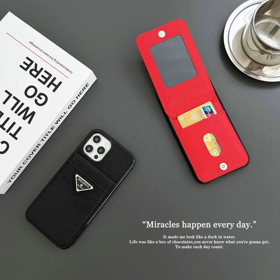 Tunde Store Fashioned Dikarcci iPhone Cover With Card Holder | iPhone 12 to iPhone 16