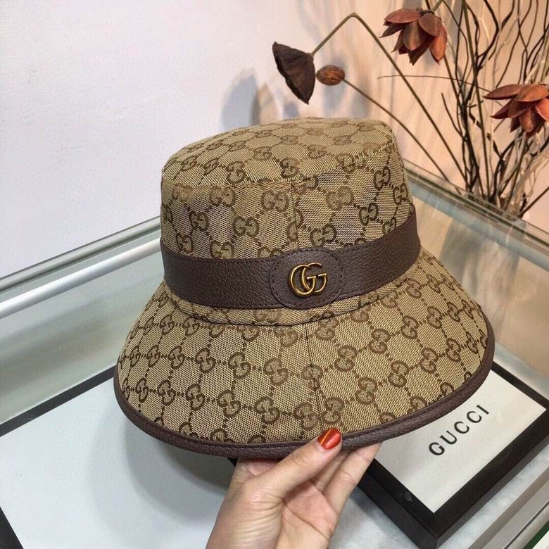 Tunde Store Gucci Black & Brown Bucket Hat - Gucci Pattern