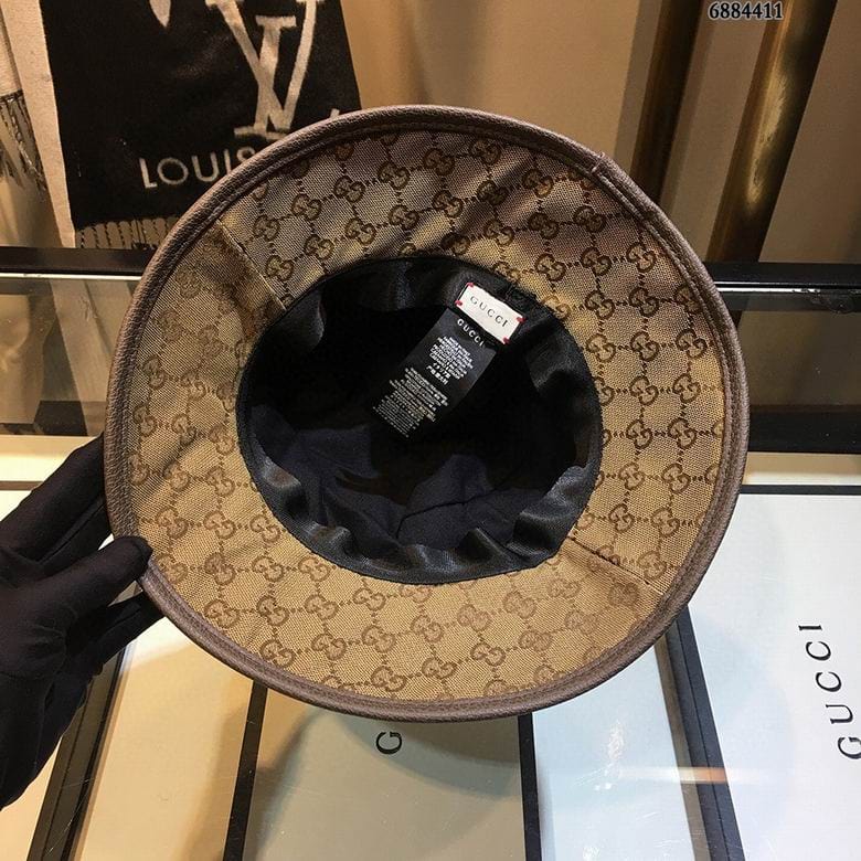 Tunde Store Gucci Black & Brown Bucket Hat - Gucci Pattern
