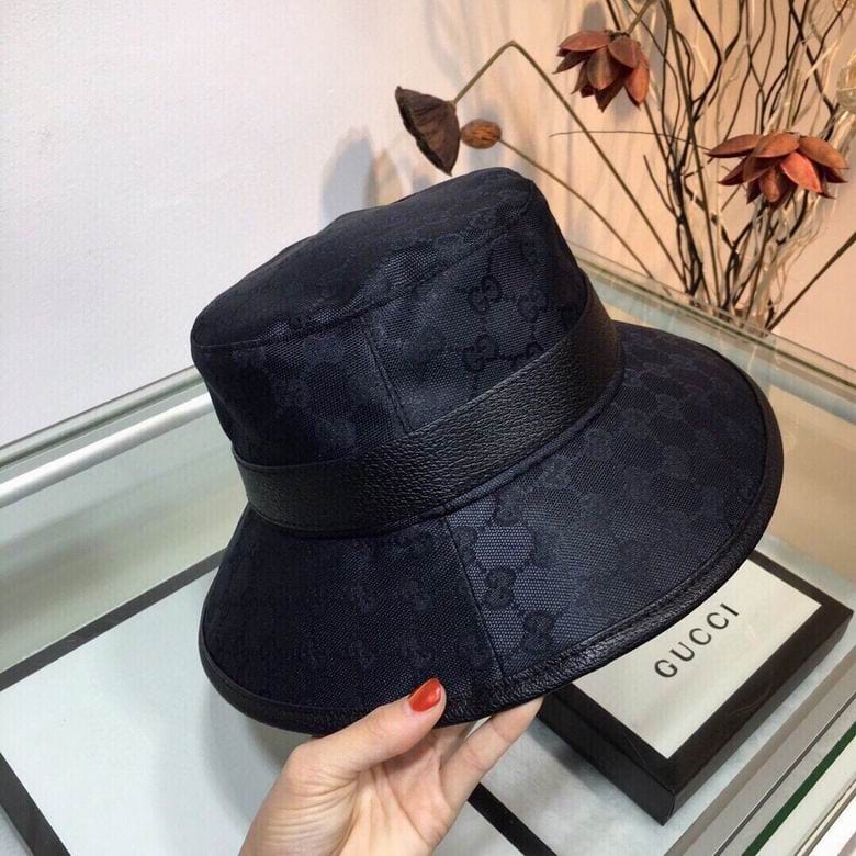 Tunde Store Gucci Black & Brown Bucket Hat - Gucci Pattern