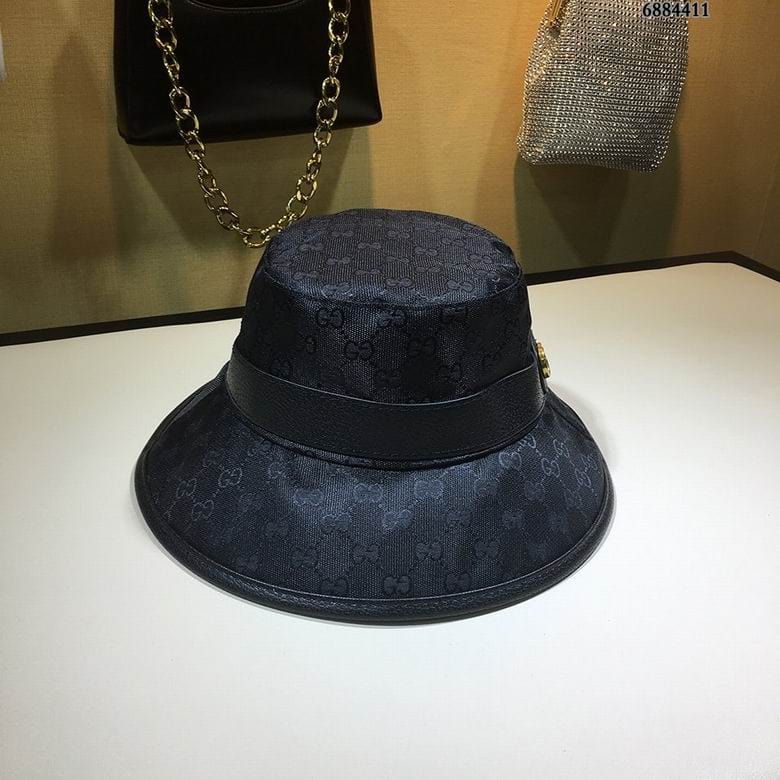 Tunde Store Gucci Black & Brown Bucket Hat - Gucci Pattern