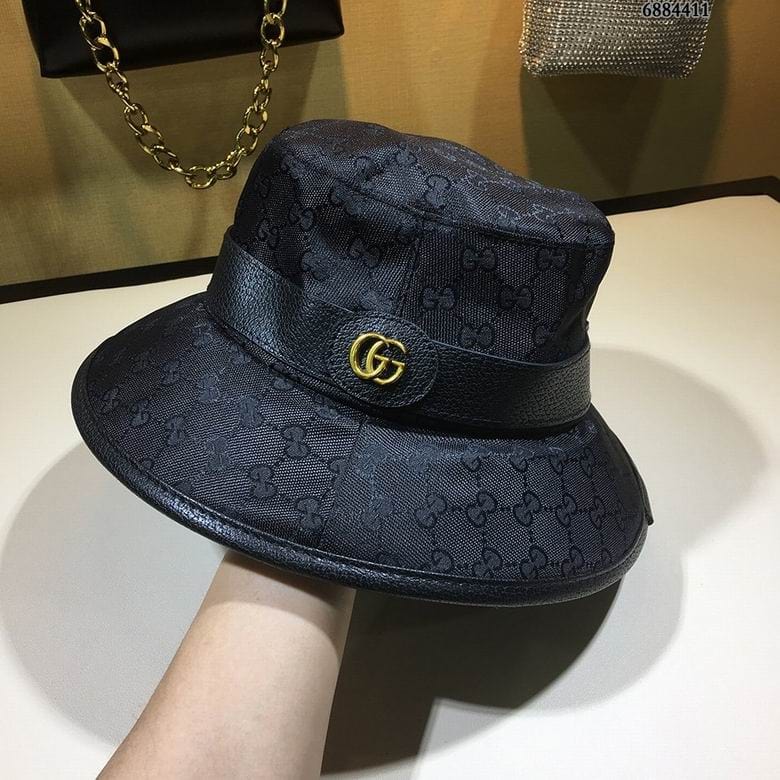 Tunde Store Gucci Black & Brown Bucket Hat - Gucci Pattern