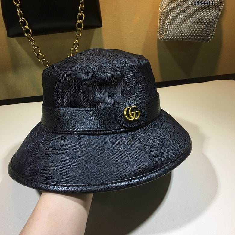 Tunde Store Gucci Black & Brown Bucket Hat - Gucci Pattern