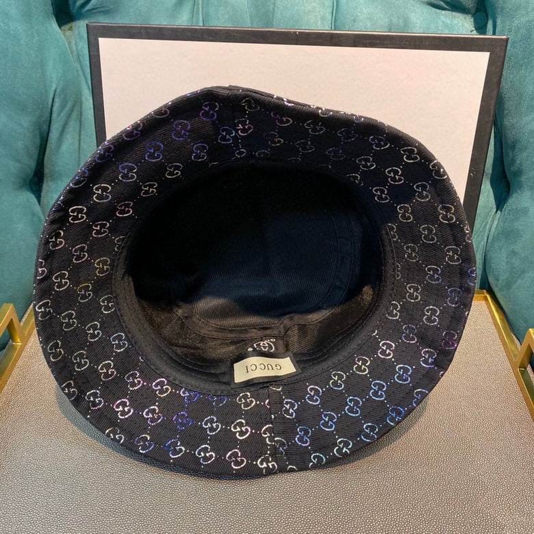 Tunde Store Gucci Black & White Bucket Hat - Gucci Pattern
