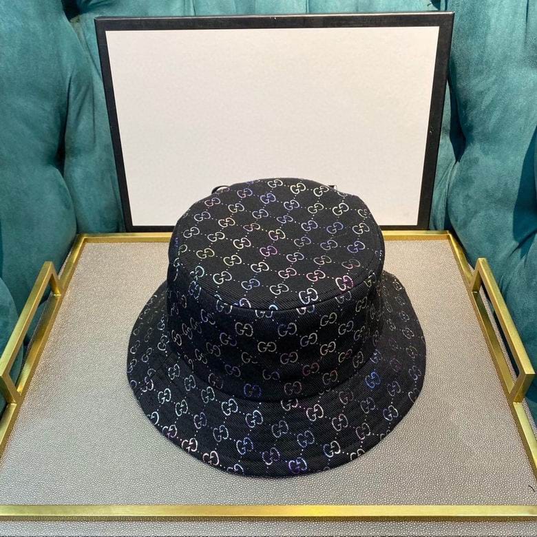 Tunde Store Gucci Black & White Bucket Hat - Gucci Pattern