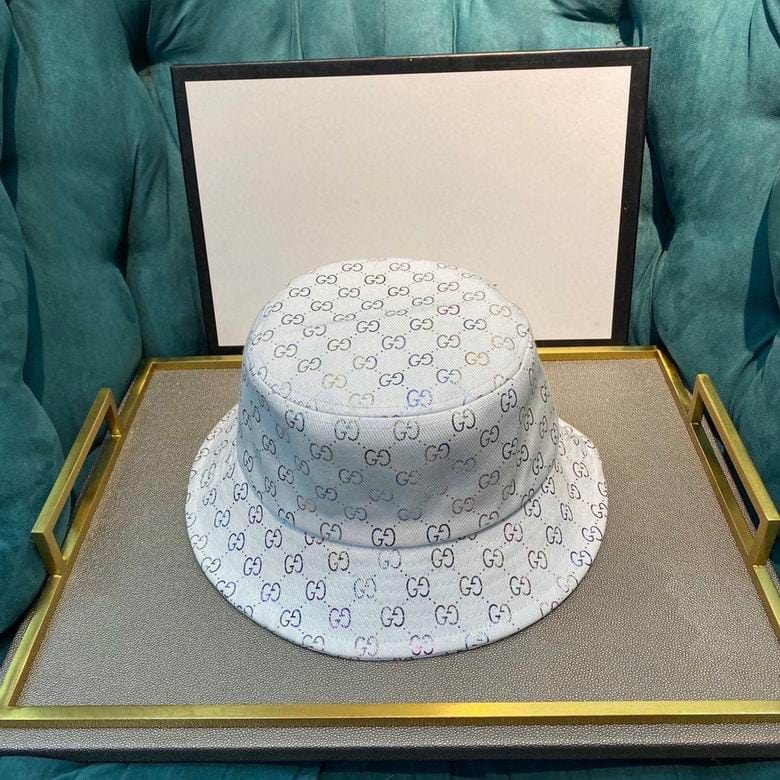 Tunde Store Gucci Black & White Bucket Hat - Gucci Pattern