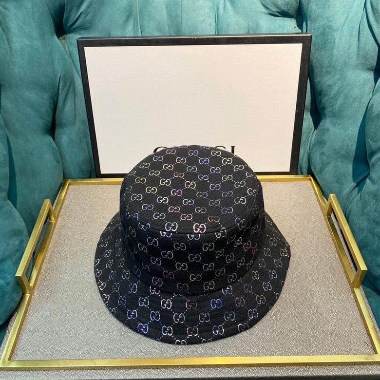 Tunde Store Gucci Black & White Bucket Hat - Gucci Pattern