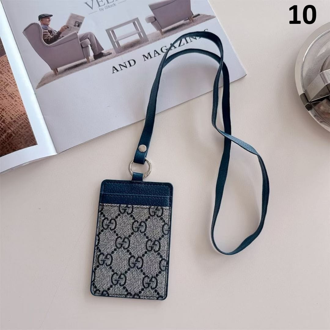 Tunde Store Gucci & Louis Vuitton ID Card Holder with Lanyard