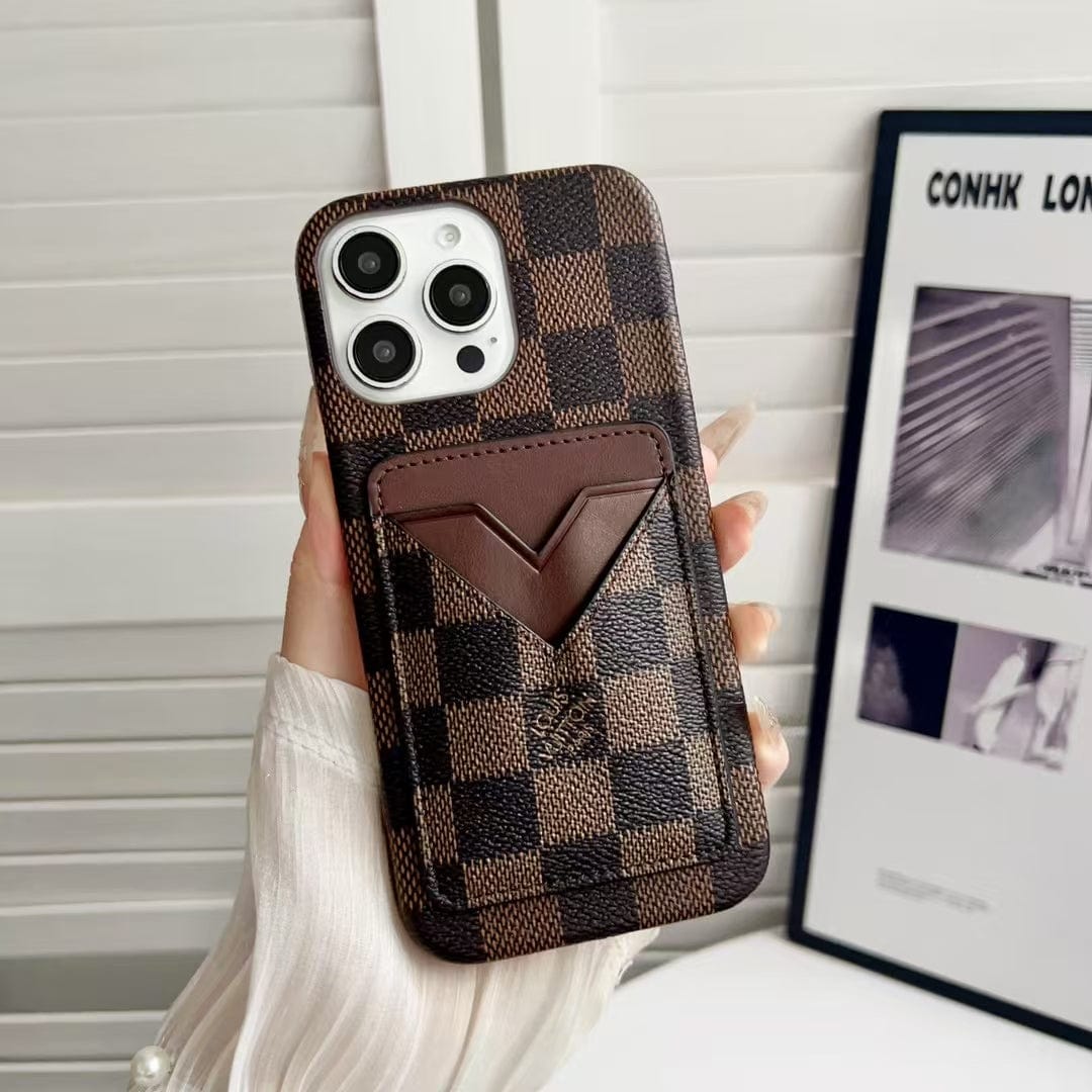 Tunde Store Gucci & Louis Vuitton Monogram Cardholder iPhone Case