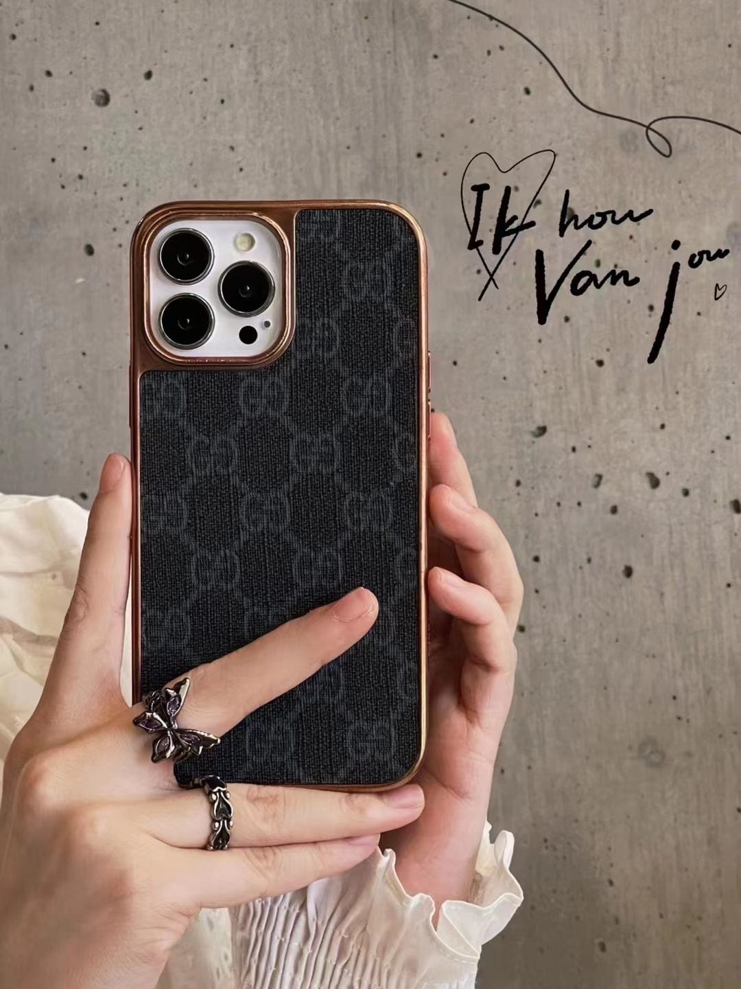Tunde Store Gucci Ophidia iPhone 15 Case with Credit Card Pouch