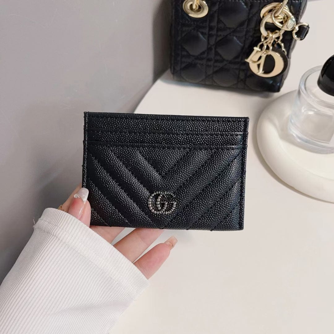 Tunde Store Gucci Quilted Leather Card Holders Wallet with Double G Logo - Set of Six