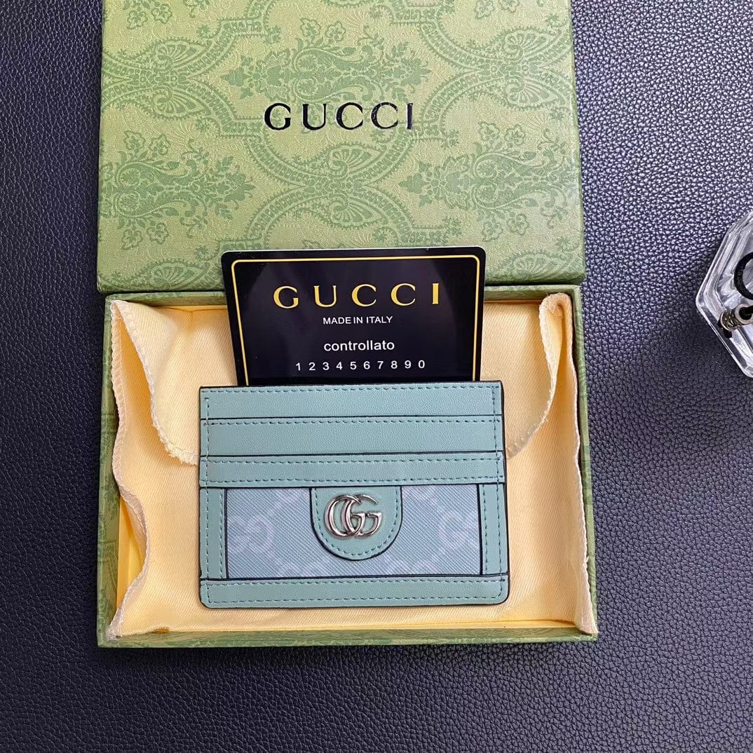 Tunde Store Gucci Signature Leather Card Holder Wallet
