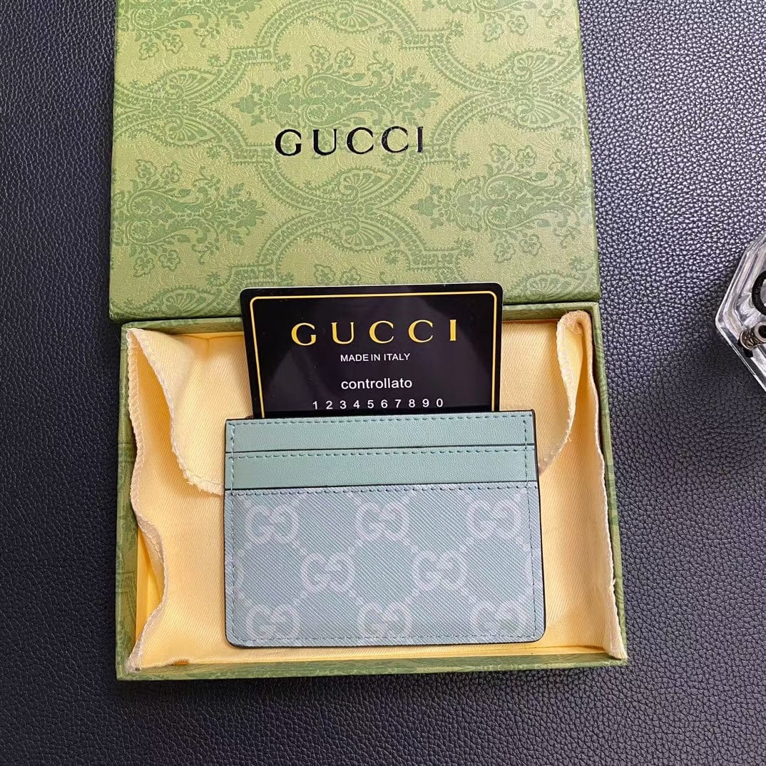 Tunde Store Gucci Signature Leather Card Holder Wallet
