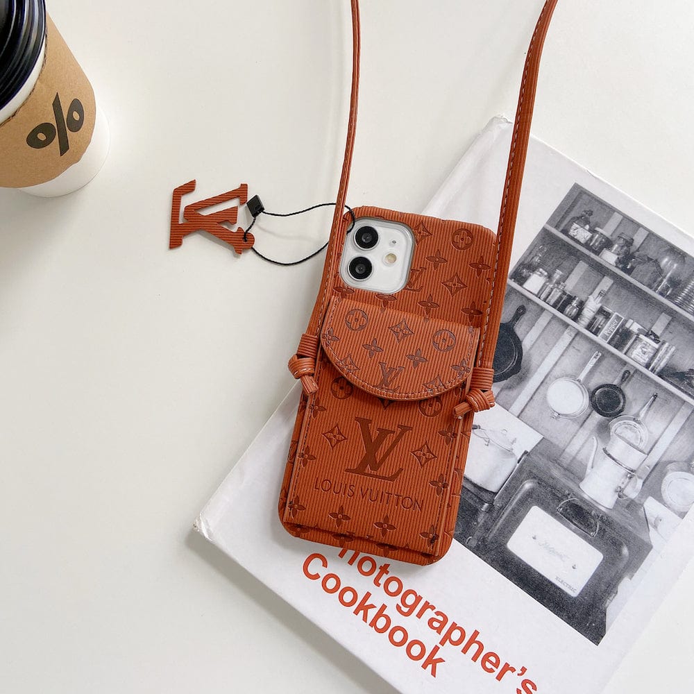 Tunde Store High End Louis Vuitton iPhone Pocket Cases With Straps