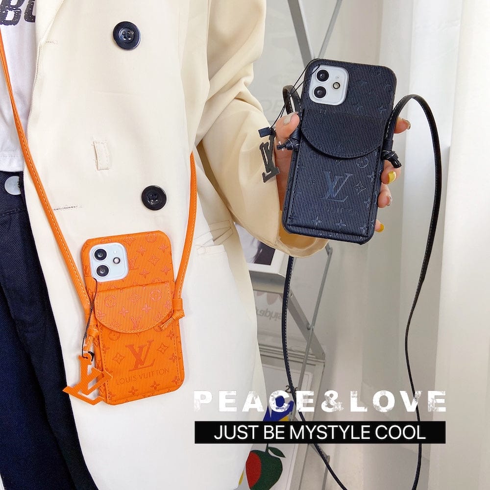 Tunde Store High End Louis Vuitton iPhone Pocket Cases With Straps