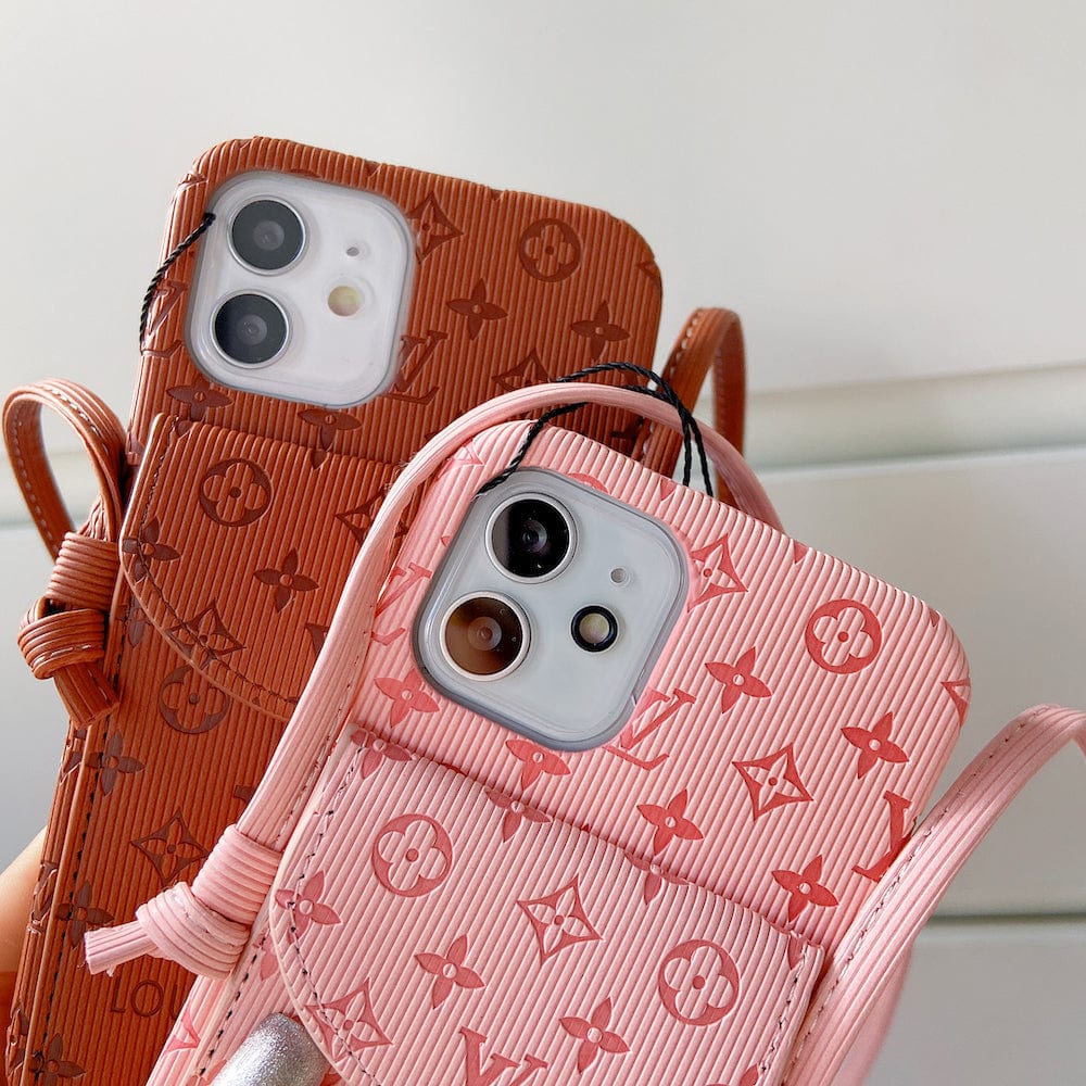 Tunde Store High End Louis Vuitton iPhone Pocket Cases With Straps