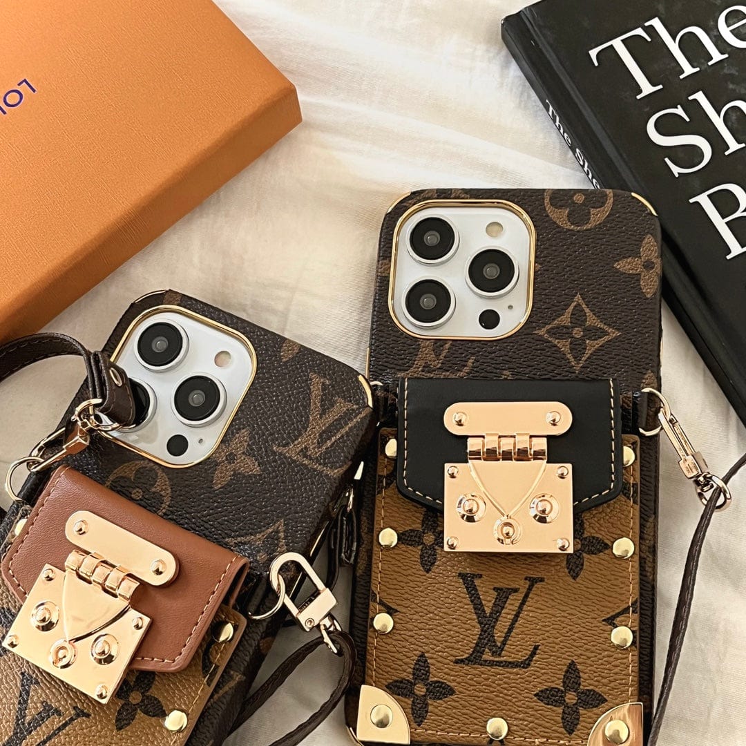 Tunde Store iphone 12 - 15 Pro Max Louis Vuitton Crossbody With Cash Card Holder