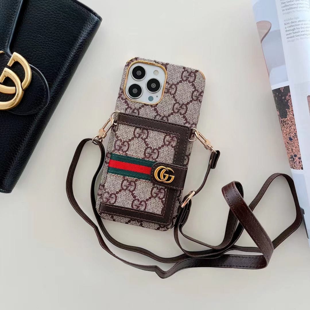 Tunde Store iphone 12 - 15 Pro Max Luxury Cross Body Case With iphone Case