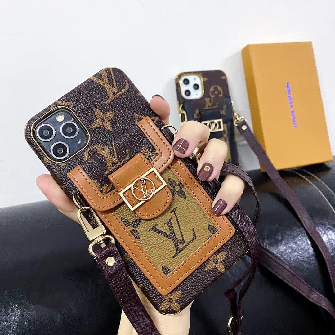 Tunde Store iPhone 14 Pro Max Case With Chain Strap Card Holder