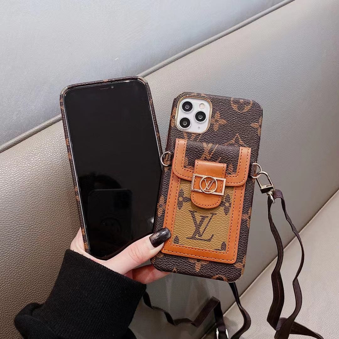 Tunde Store iPhone 14 Pro Max Case With Chain Strap Card Holder