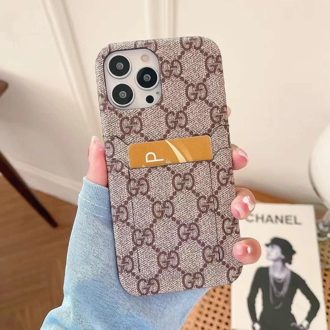 Tunde Store Louis Vuitton And Gucci Double Card Holder iPhone Case