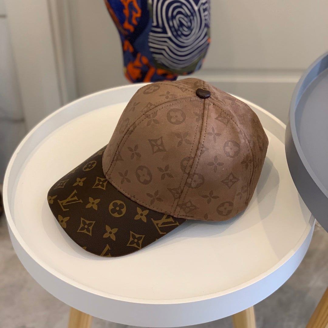 Tunde Store Louis Vuitton Black Monogram Canvas Cap with Brown Monogram Visor