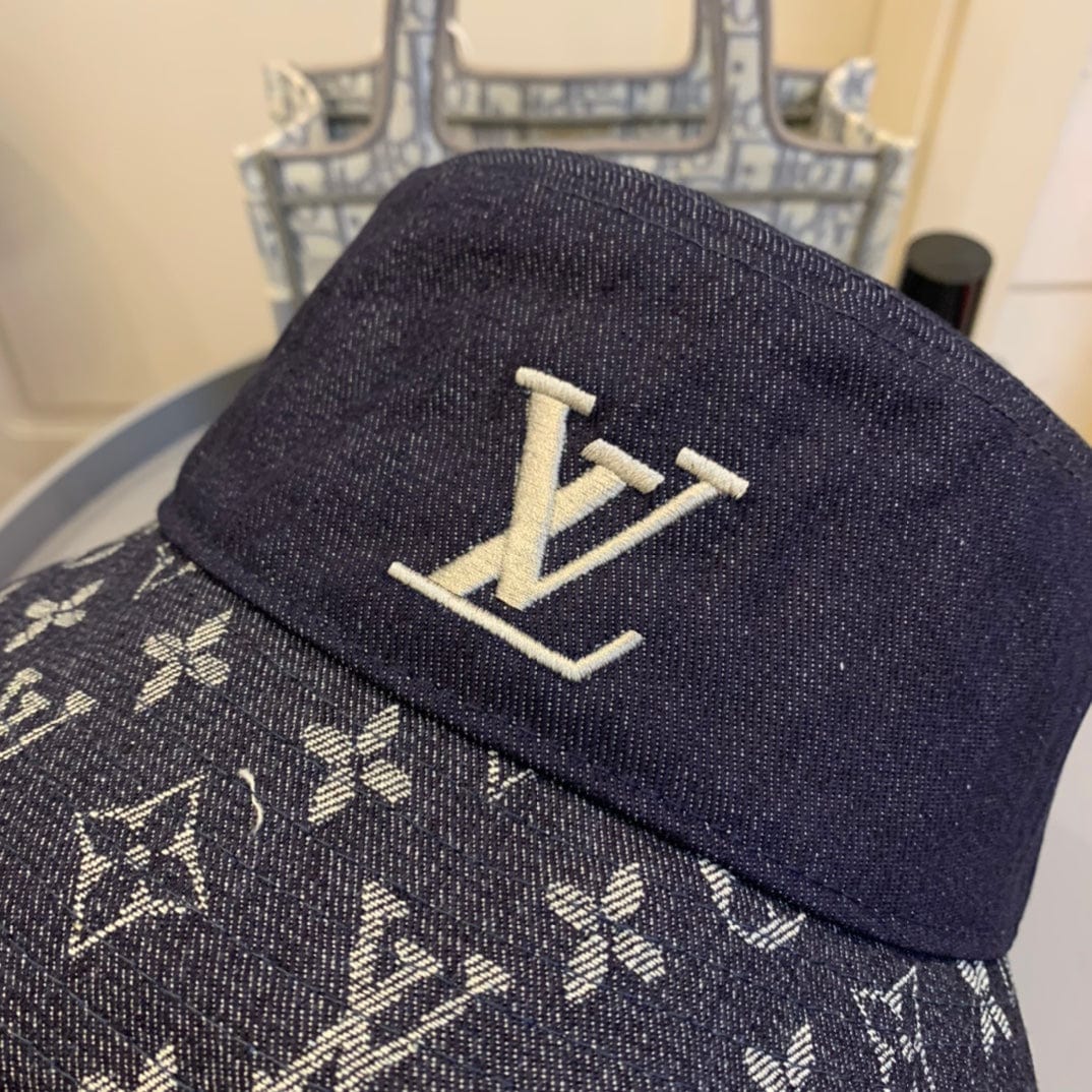 Tunde Store Louis Vuitton Bold Monogram Navy Bucket Hat