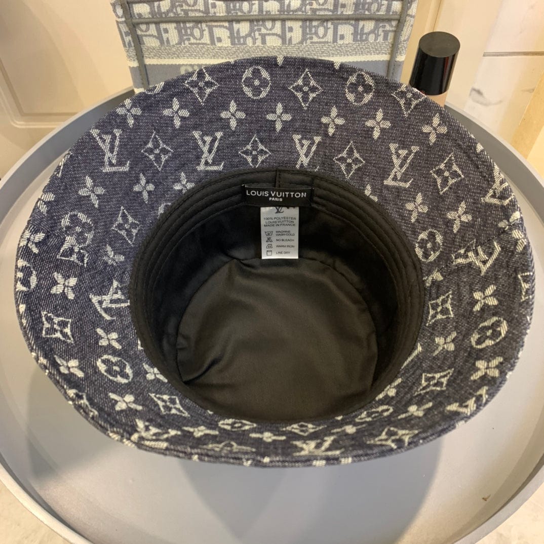 Tunde Store Louis Vuitton Bold Monogram Navy Bucket Hat