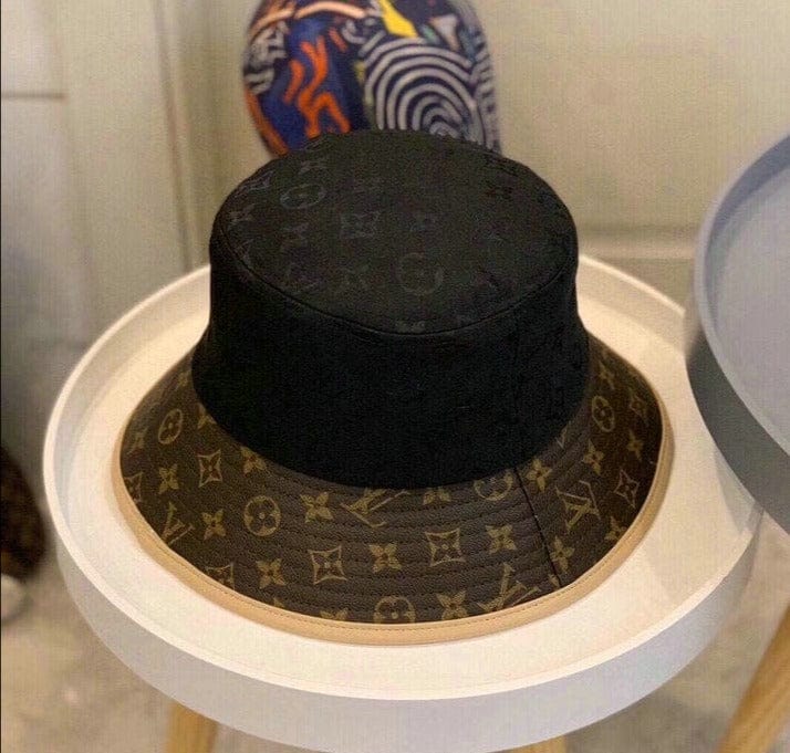 Tunde Store Louis Vuitton Brown Monogram Bucket Hat - Black & Brown