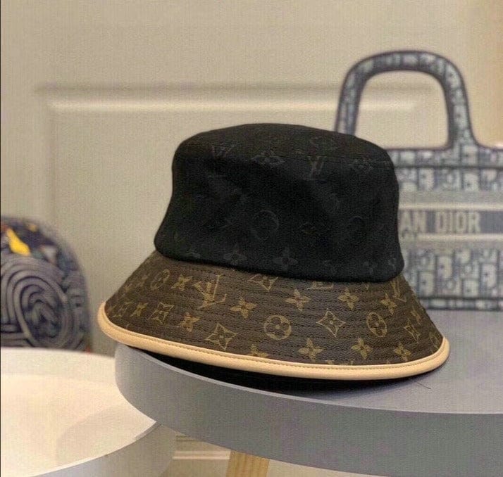 Tunde Store Louis Vuitton Brown Monogram Bucket Hat - Black & Brown