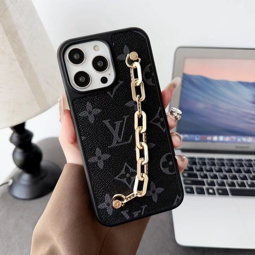 Tunde Store Louis Vuitton Chain-Accent Designer iPhone Cases