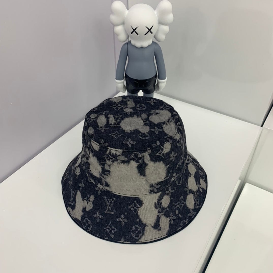 Tunde Store Louis Vuitton Charcoal Monogram Denim Bucket Hat