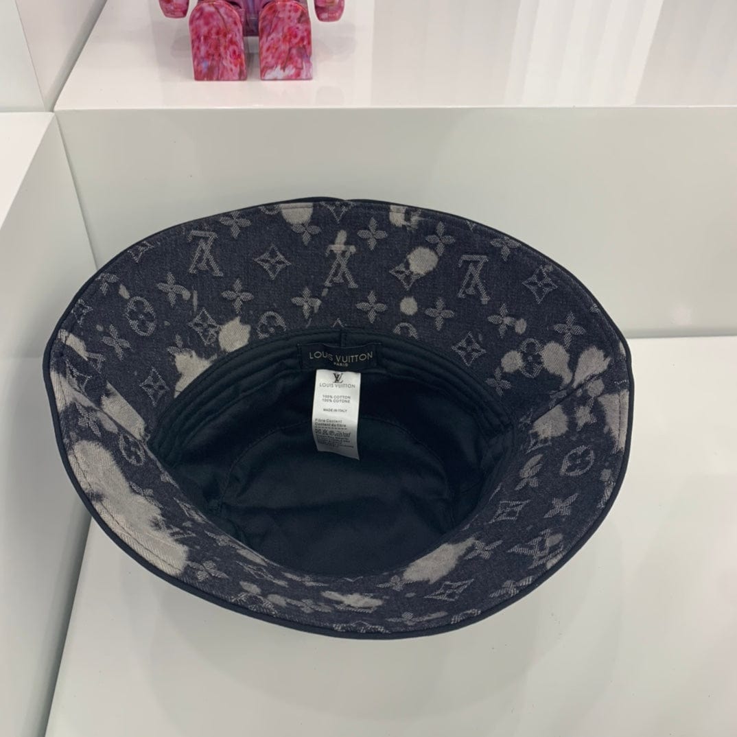 Tunde Store Louis Vuitton Charcoal Monogram Denim Bucket Hat
