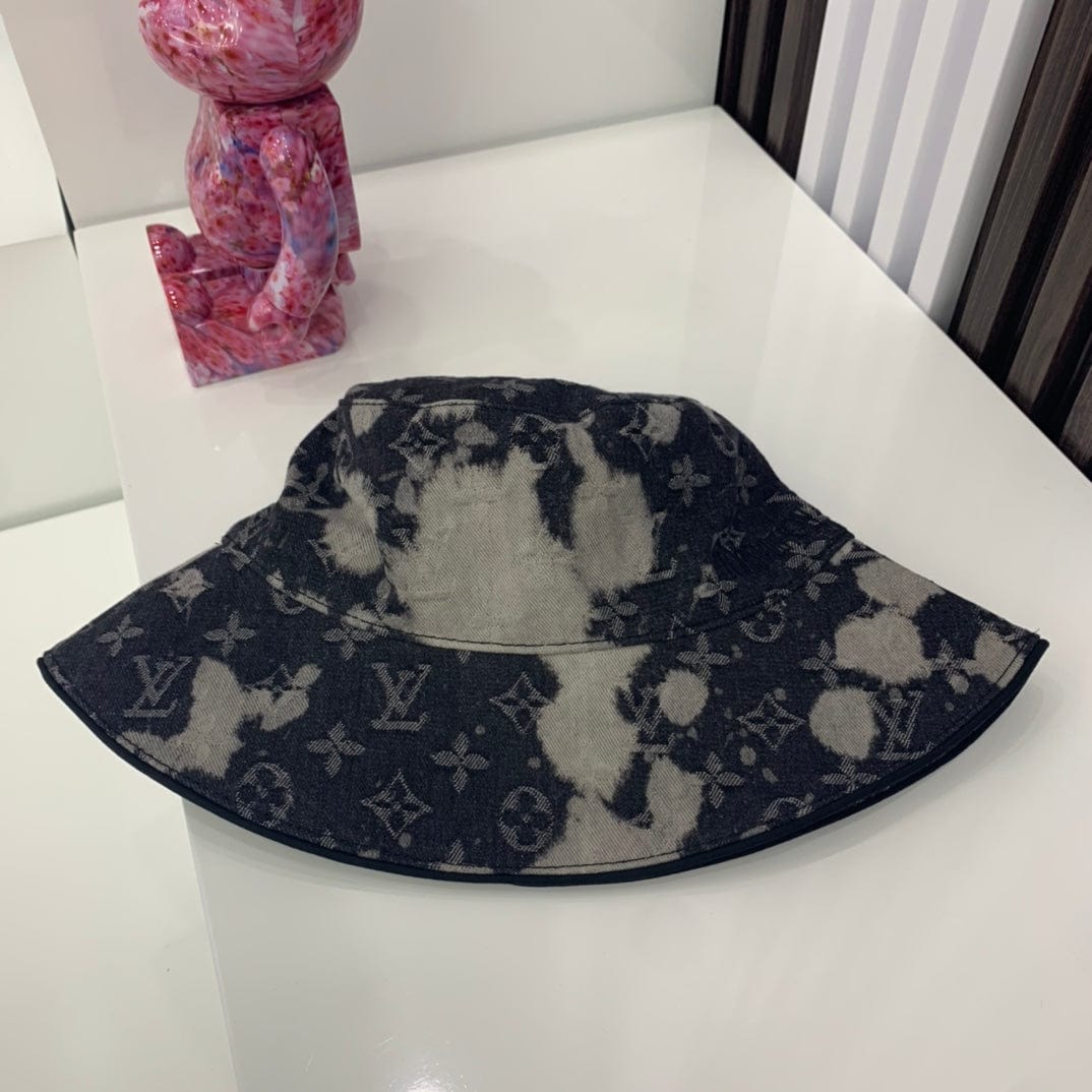 Tunde Store Louis Vuitton Charcoal Monogram Denim Bucket Hat