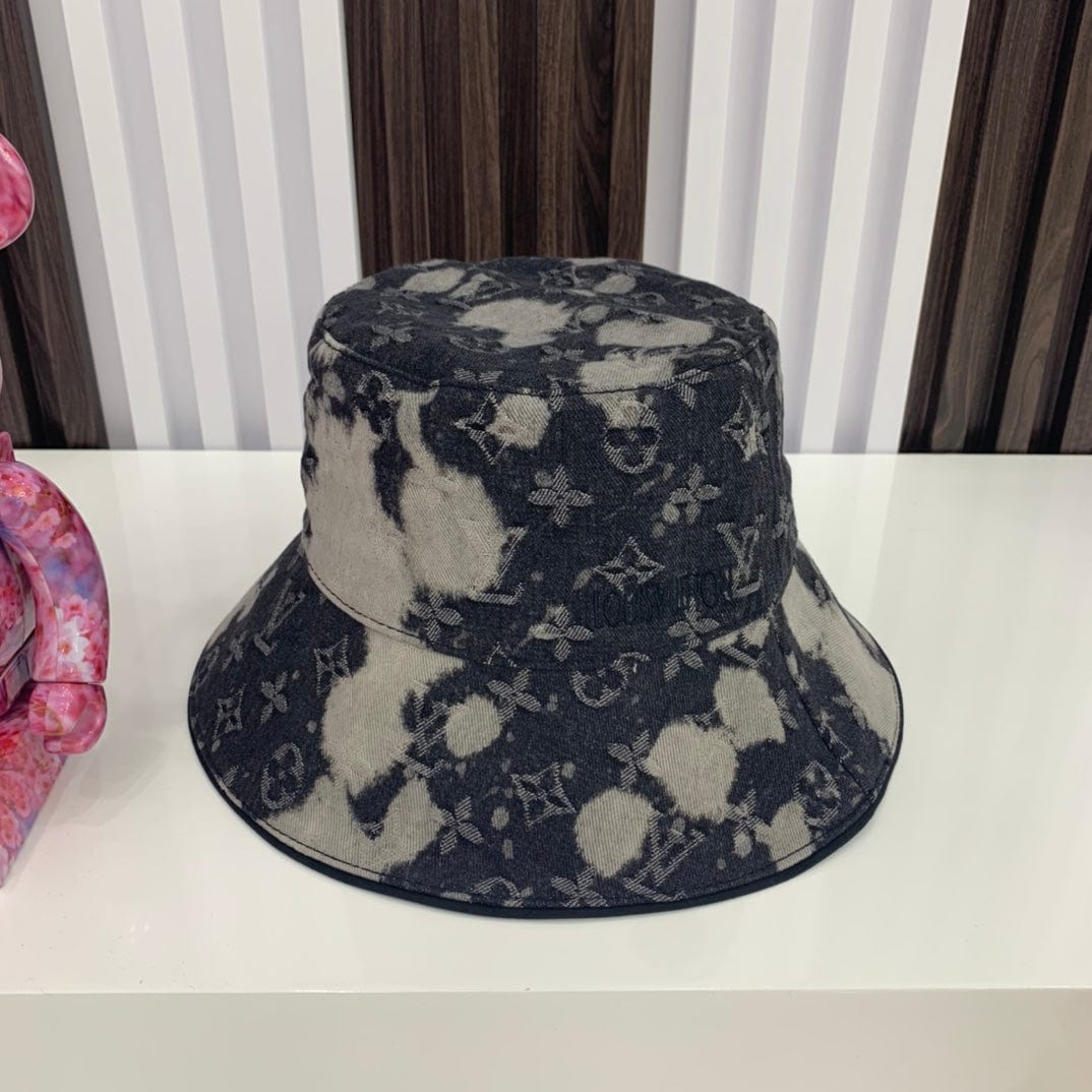 Tunde Store Louis Vuitton Charcoal Monogram Denim Bucket Hat