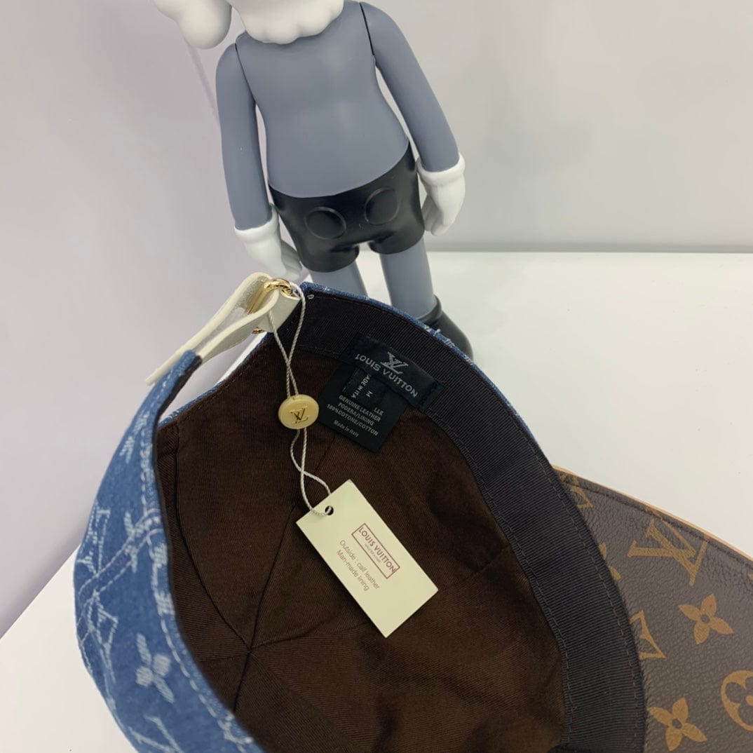 Tunde Store Louis Vuitton Denim and Monogram Leather Cap